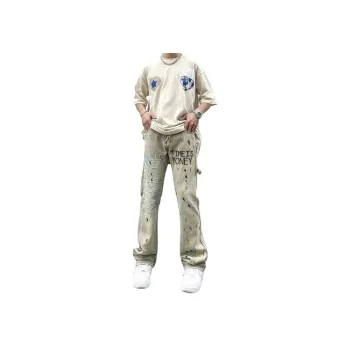 DABAISHA Jeans Unisex Yellow Mud