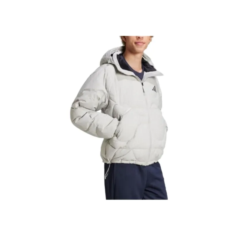 Adidas Down Jacket Unisex Light Gray-2
