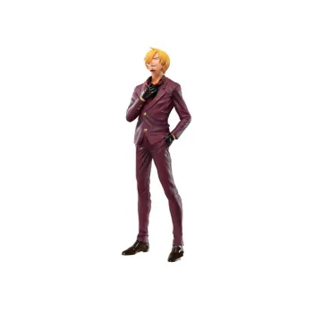 BANDAI Ichibansho One Piece Anniversary Sanji Figure Burgundy