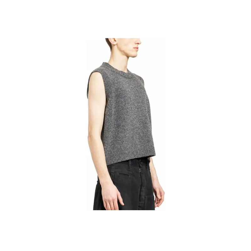 Maison Margiela Shetland Crewneck Knitted Vest-0