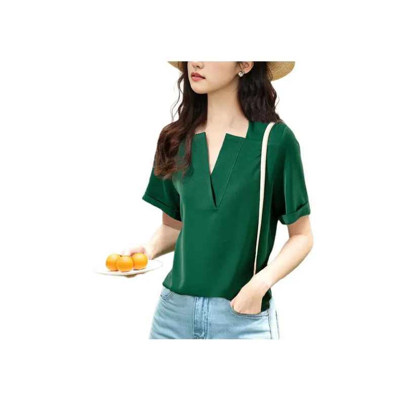 Wbwq Chiffon Shirt Women's Multiple Colors-2