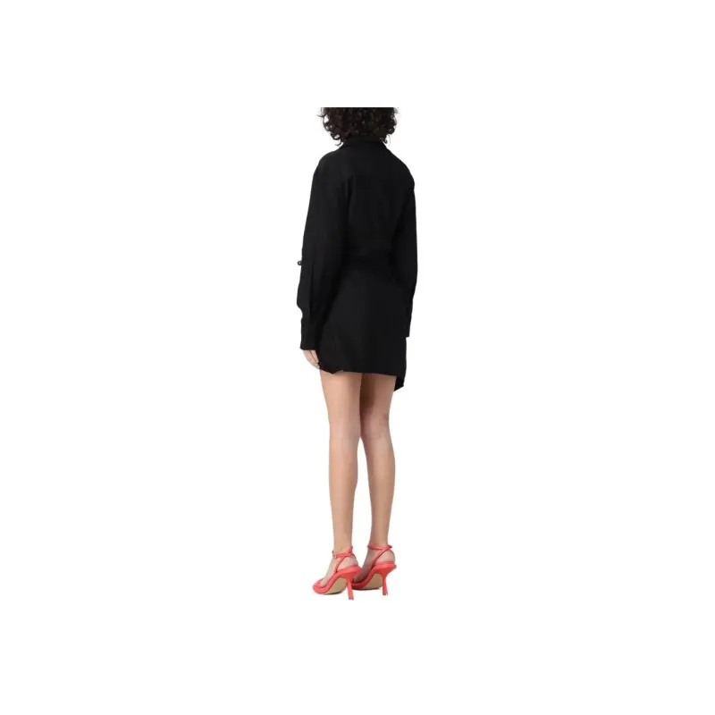 Jacquemus La Robe Bahia V Neck Shirt Dress-3