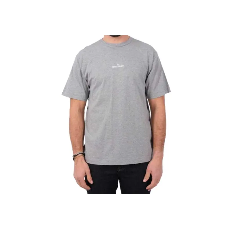 STONE ISLAND Logo print Cotton T shirt-2