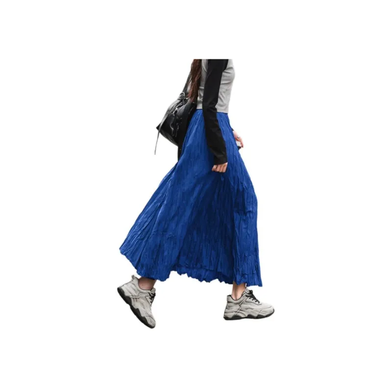 Demana Casual Long Skirt Women's Cobalt Blue-3