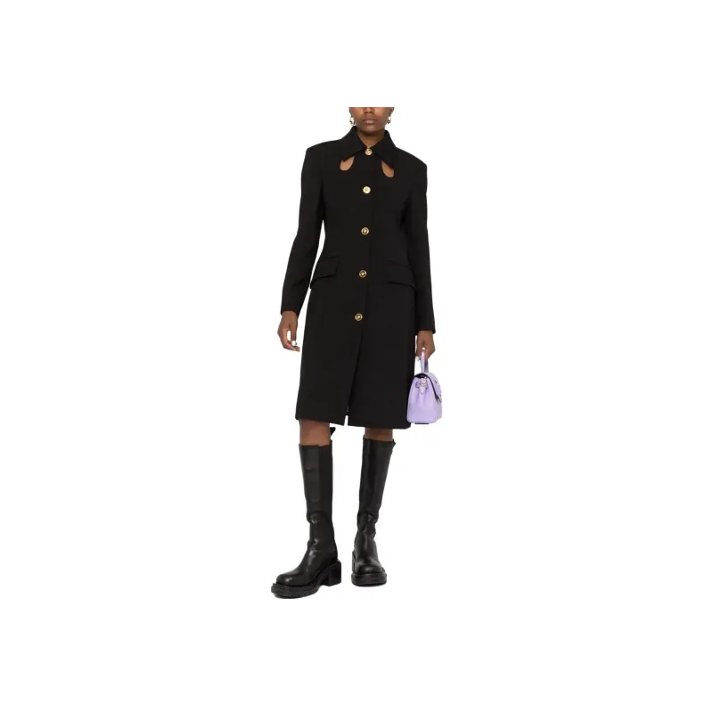 VERSACE SS23 Coats Women's Black-1