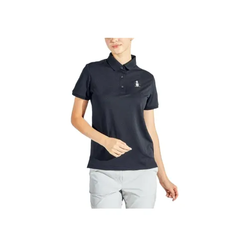 MUNSINGWEAR 블랙 여성 폴로 셔츠
