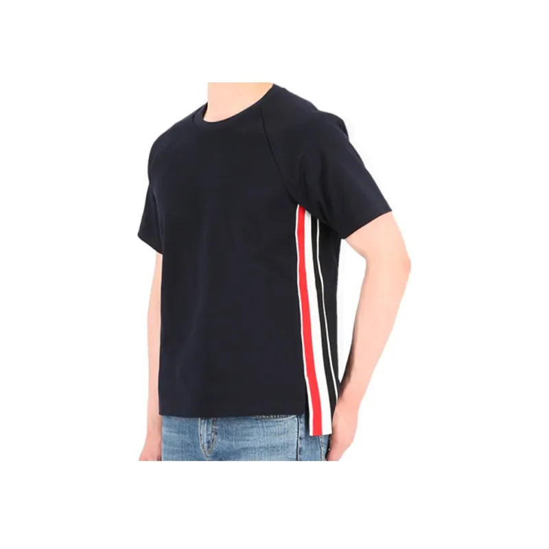 THOM BROWNE T Shirts Men Marine Blue-4