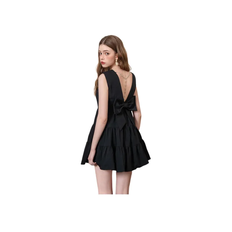 BANANA BABY Sleeveless Dress Women's Black-0