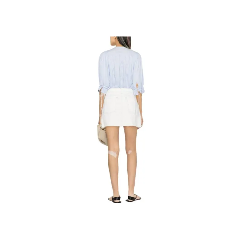 FRAME Denim Short Skirts Women's White-1