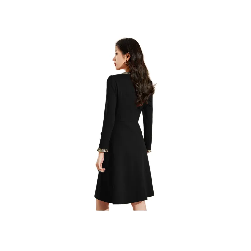 Mylan Long-Sleeved Dresses Women's Black-0