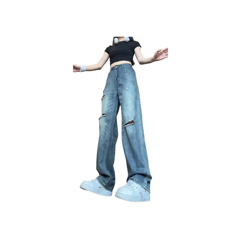 VIPGOOSE Jeans Unisex Light Blue-1