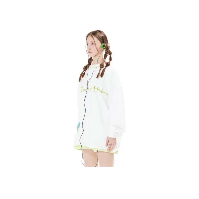 ANDREA MARTIN Sweatshirts Unisex White-4