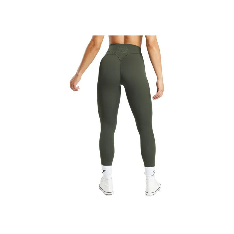 GYMSHARK LEGACY Leggings Women's Dark Olive Green-1