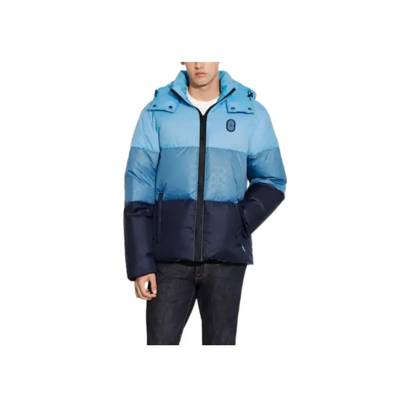 COACH FW22 Down Jacket Men's Multicolor Blue-1