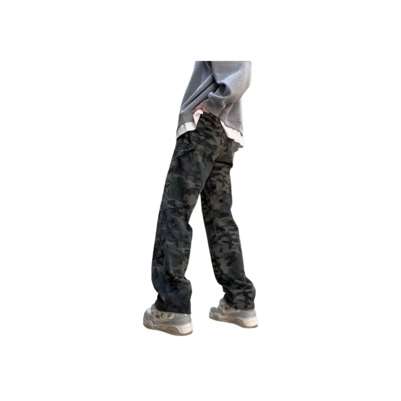 DUATOGE Jeans Men Army Green-2