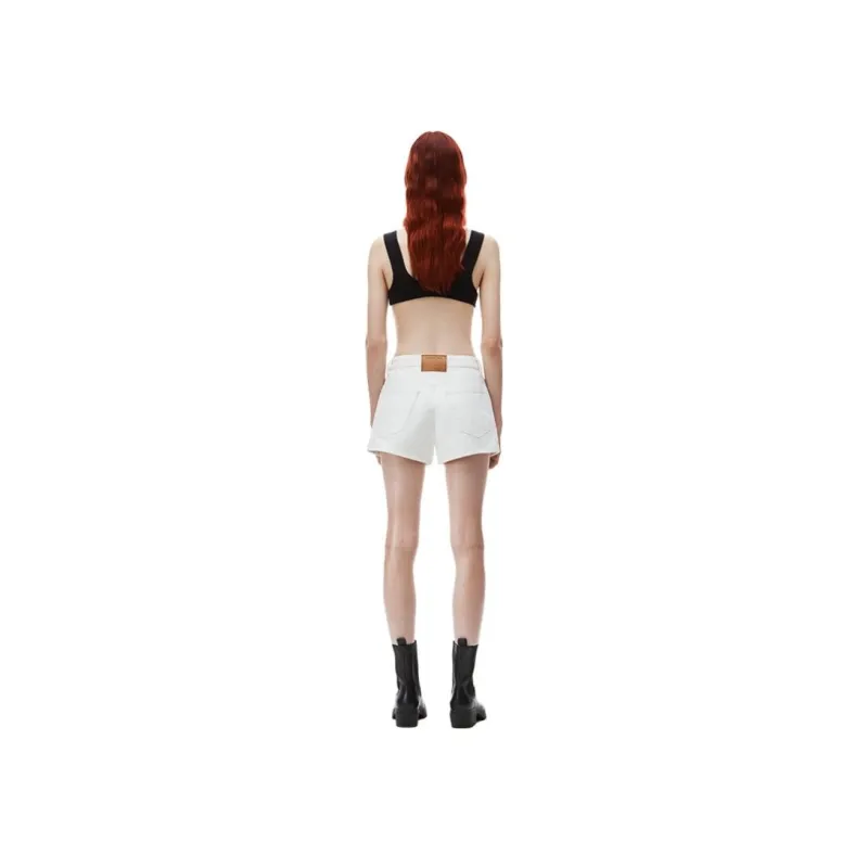 Alexander Wang High waisted Logo Cut out Shorts-2