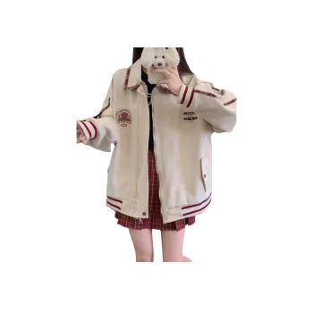 Mu Xiao Xin Velvet feel Coat Women's Apricot