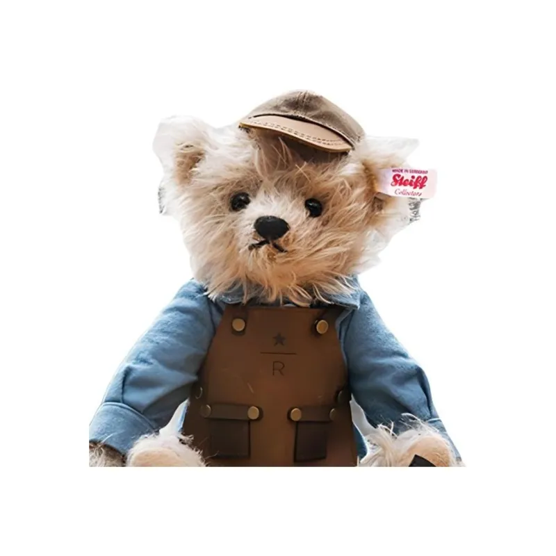 Steiff Animal Starbucks X Barista Bear Gift Box Set Plush Doll Dolls Plush Doll Medium Size Height-2