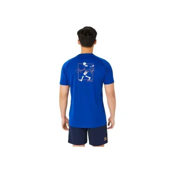 Asics T Shirts Unisex True Blue