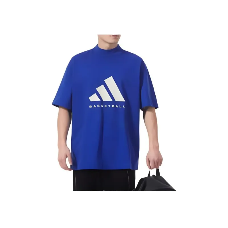 Adidas Logo Printed Basketball T Shirt-3