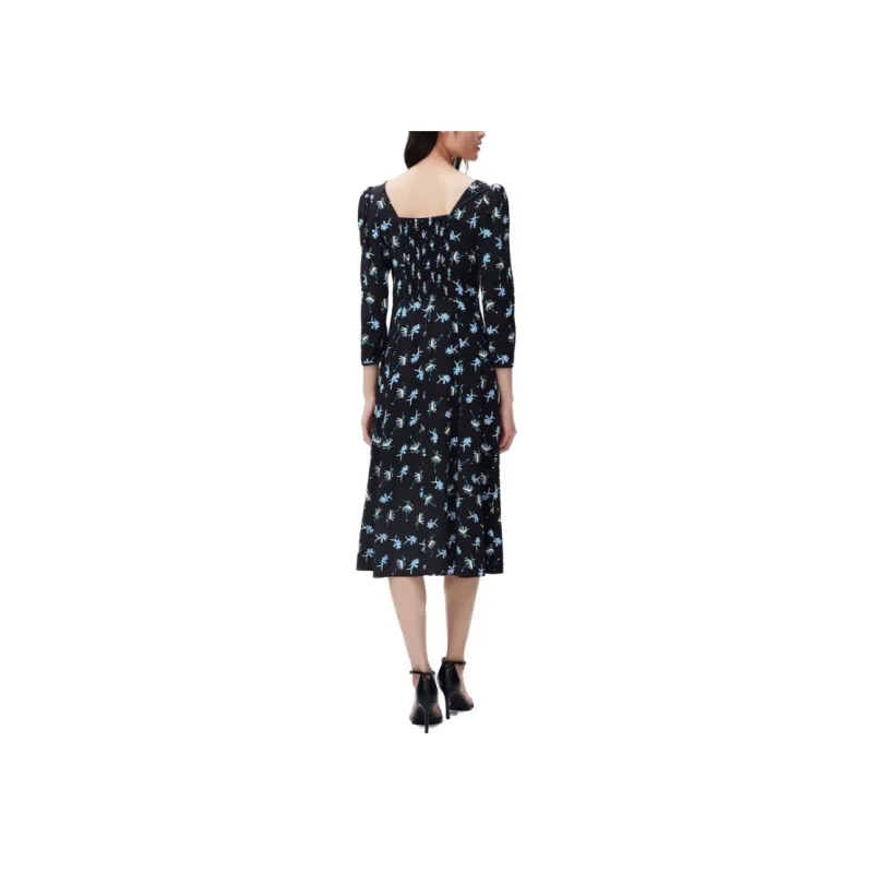 DVF Diane Von Furstenberg SS23 Long-Sleeved Dresses Women's Black-2
