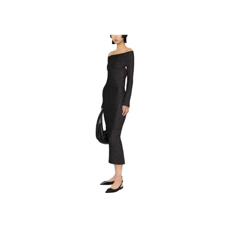 KHAITE Over The Shoulder Slim Fit Dress-3