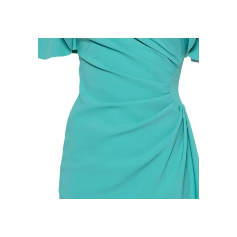 CHIARA BONI La Petite Robe SS24 Short-Sleeved Dresses Women's Aqua Blue-4