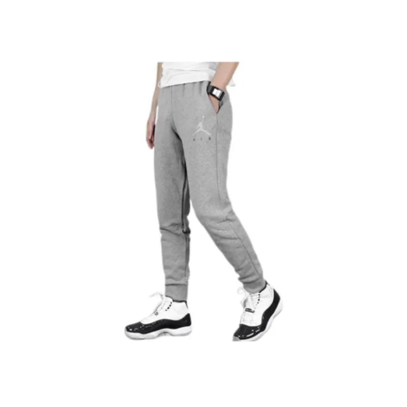 Jordan Knitted Sweatpants Men Gray-3
