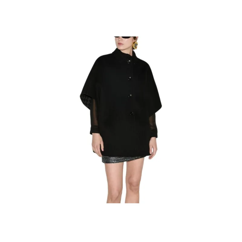 GUCCI Reversible Gg Short Sleeve Coat-4
