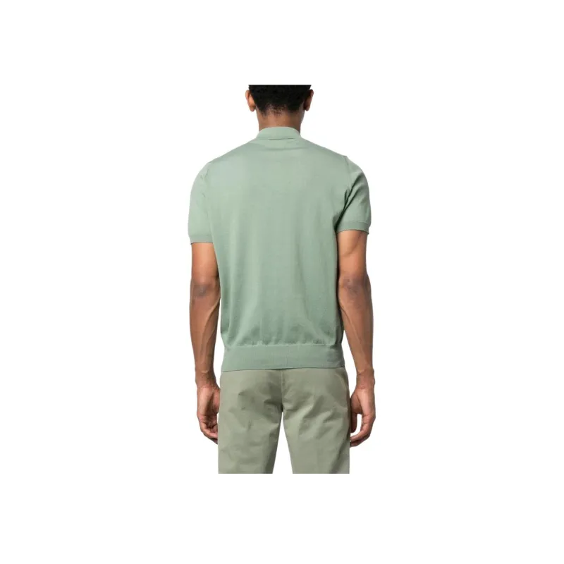 Canali Cotton Zip Polo Shirt-1