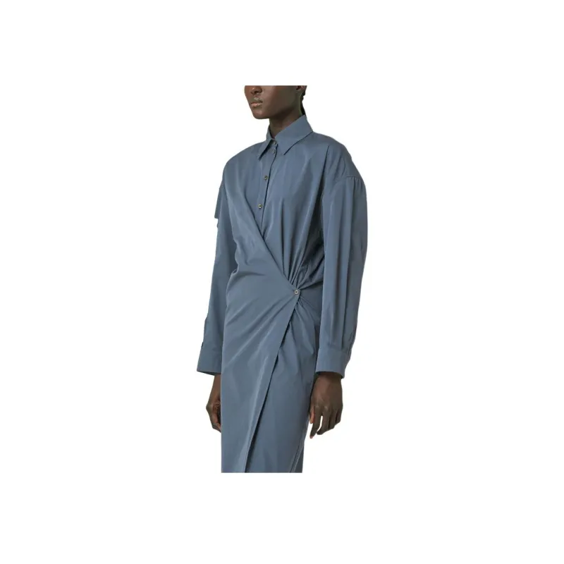 Lemaire Long Sleeved Dresses Women's Asphalt Gray-2
