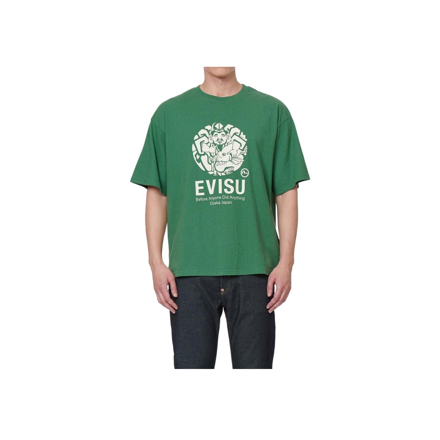 Tシャツ・カットソー EVISU Men T-shirt Green 2ESHTM5TS1136 GRN EVISU T-Shirts Men - POIZON