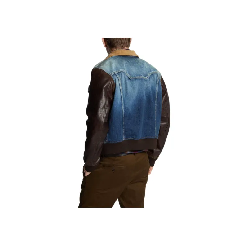 Dsquared2 Medium Rusty Nail Wash L.A. College Distressed Jacket-2