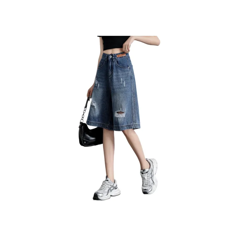 ORIGIN Denim Shorts Women's Vintage Blue-0