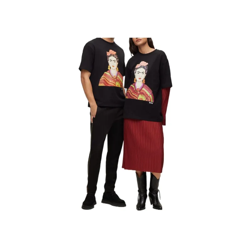 HUGO BOSS HUGO BOSS X Frida Kahlo SS23 T Shirt Unisex Black-1