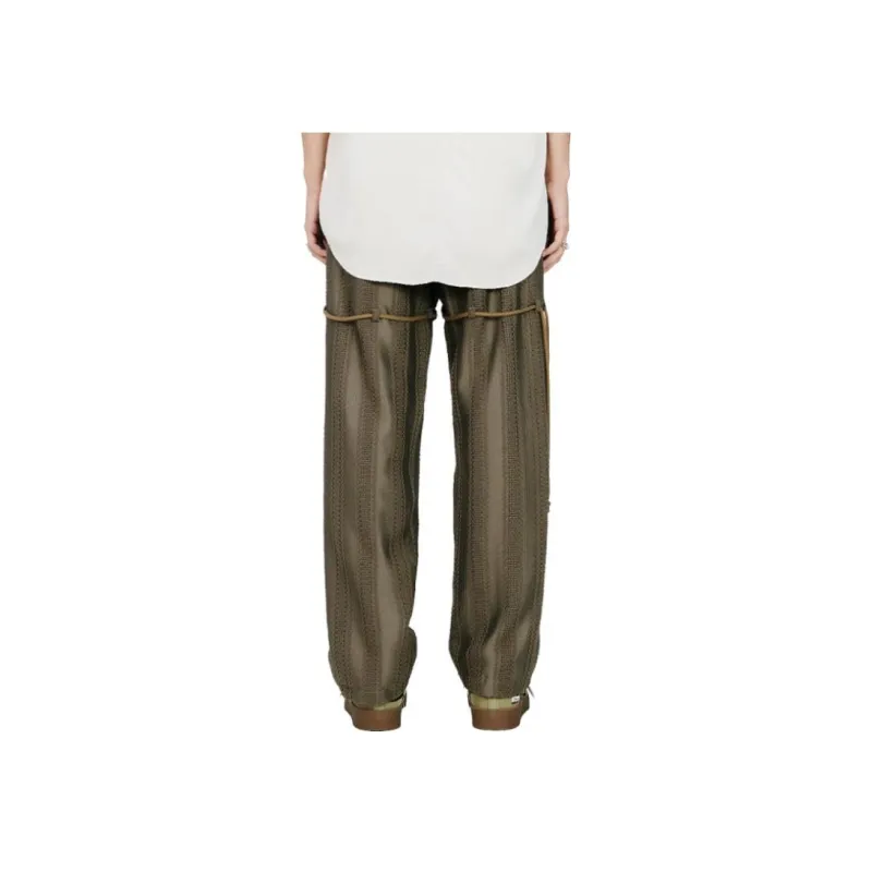 SONG FOR THE MUTE Casual Pants Men Green-2
