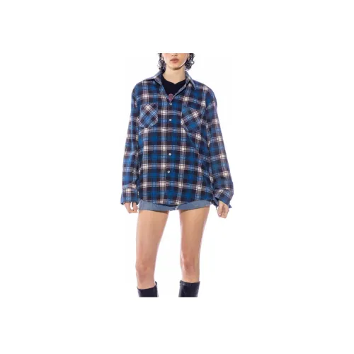 SAMI MIRO VINTAGE 블루 블루 여성 셔츠