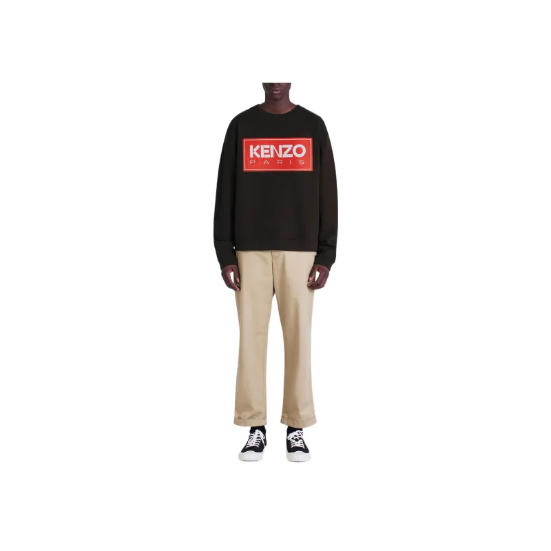 KENZO Logo-patch Crew-neck Sweatshirt-2