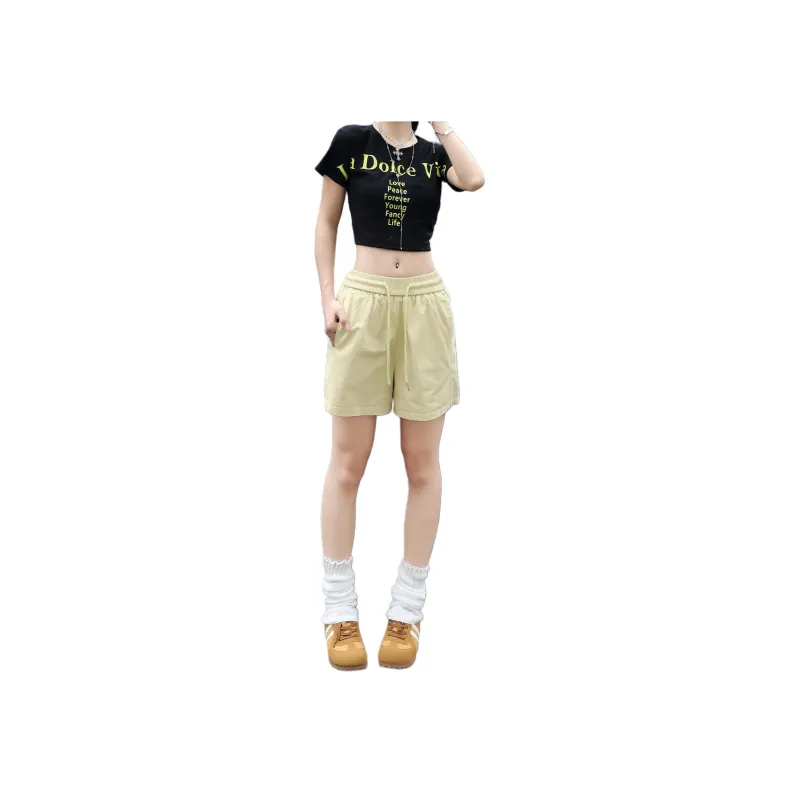 Wen Shan Casual Shorts Women's Lemon-0