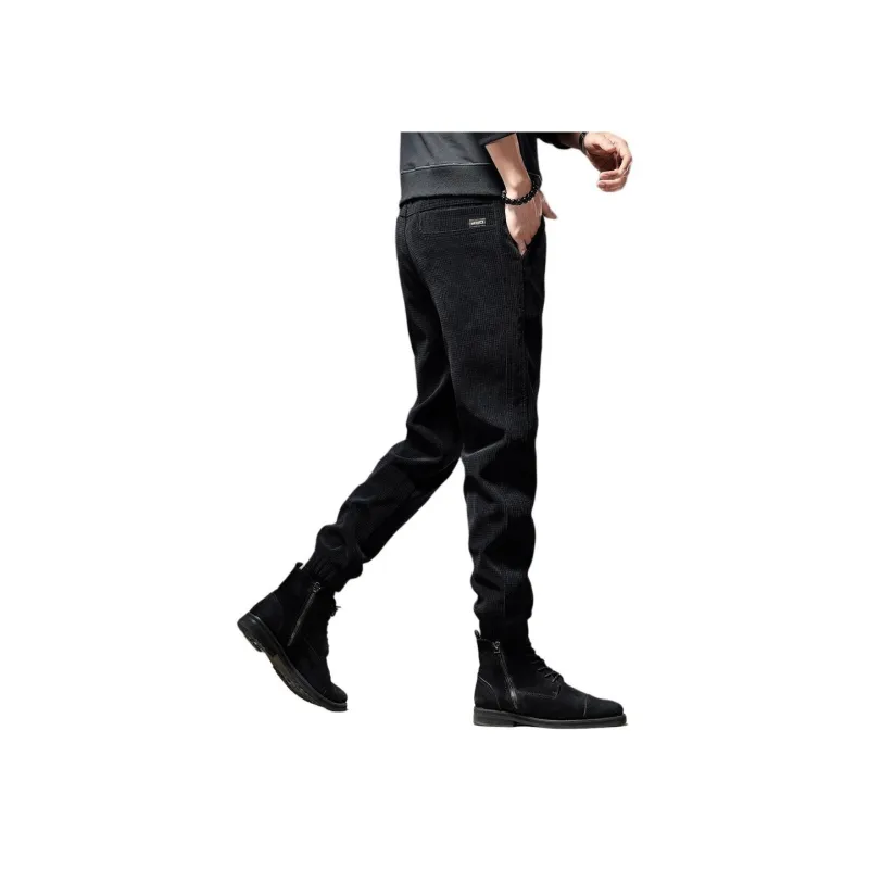 Devanro Casual Pants Men's Black-2