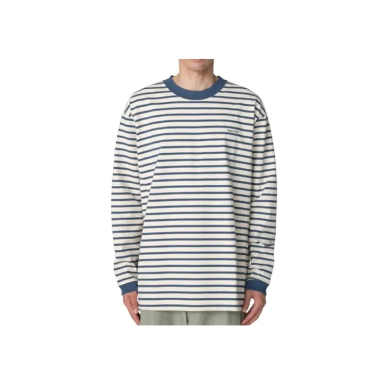 Snow Peak SS25 Heavy Cotton Border T Shirt Unisex-4