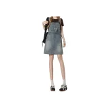 Light Blue Suspender Skirt