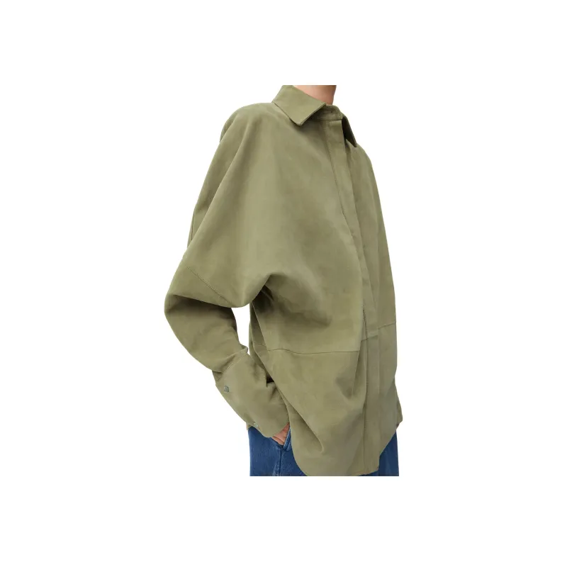 LOEWE Draped Shirt 'Sage'-3