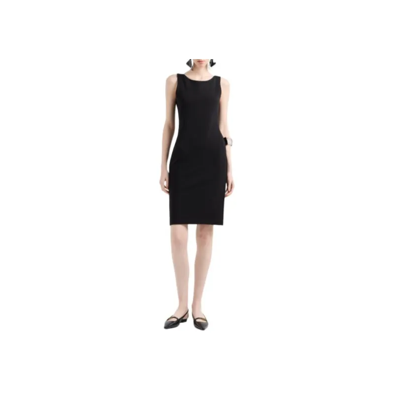 EMPORIO ARMANI Ottoman Jersey Sheath Dress-2