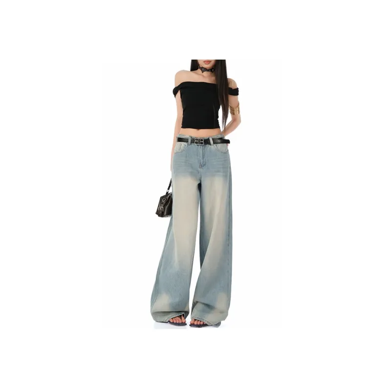 Wen Shan Jeans Women's Washed Color-3