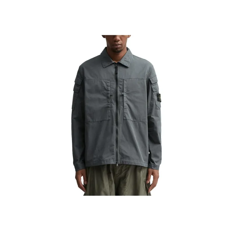 STONE ISLAND FW23 Jackets & Coats Men's Lead Gray-2