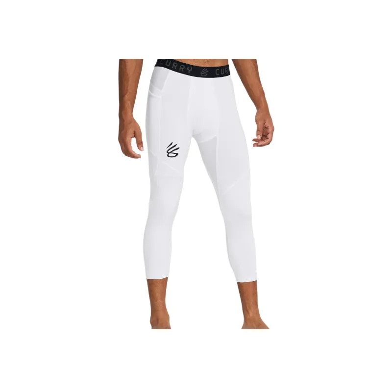 Under Armour Curry Brand Athletic Trousers Men's White-2