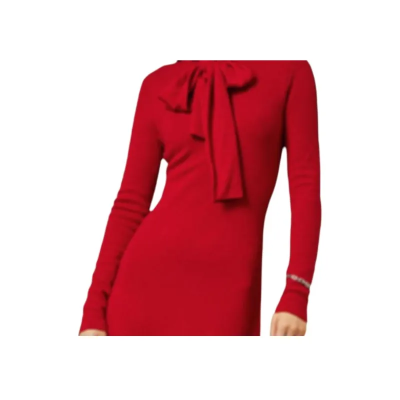 Polo Ralph Lauren Long Sleeved Dresses Women's Red-3