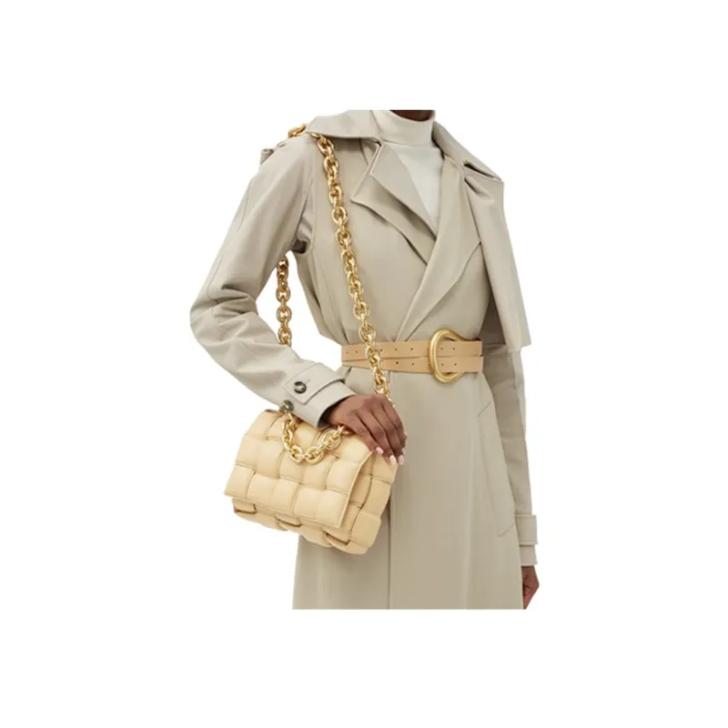 Bottega Veneta Chain Cassette Crossbody Bag Almond-3
