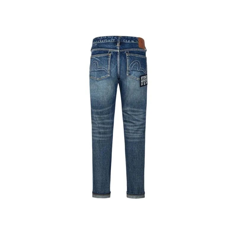 EVISU 2025 Spring Jeans Men's Denim Blue-1